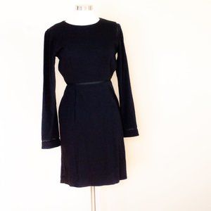 Three Seasons Black Open Back Dress